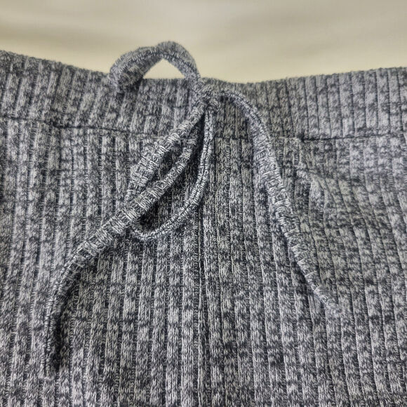 Shein Shorts Womens Large Charcoal High Rise Ribbed Knit Casual Stretch Waist - Picture 9 of 11